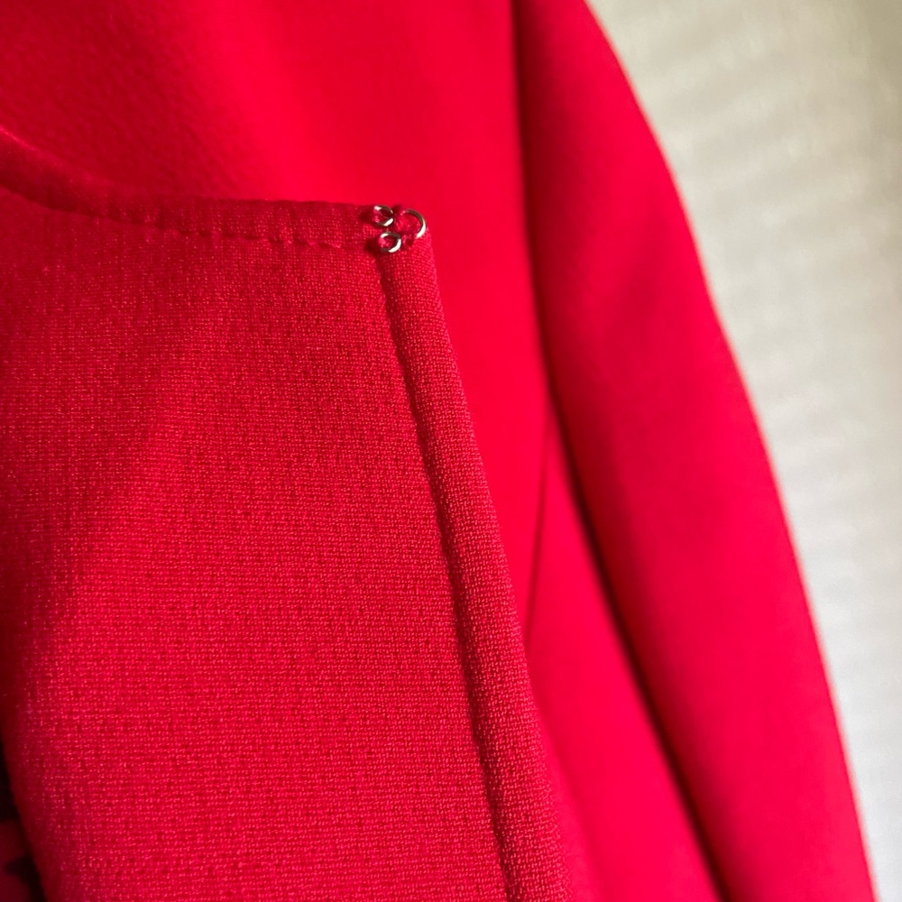 Tahari Topper Coat Women’s Red 16W - Picture 12 of 16